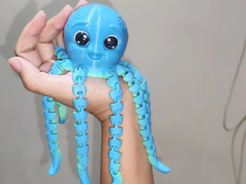 Niedlicher, gelenkiger Oktopus