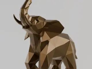 Elefante Geométrico de Colección