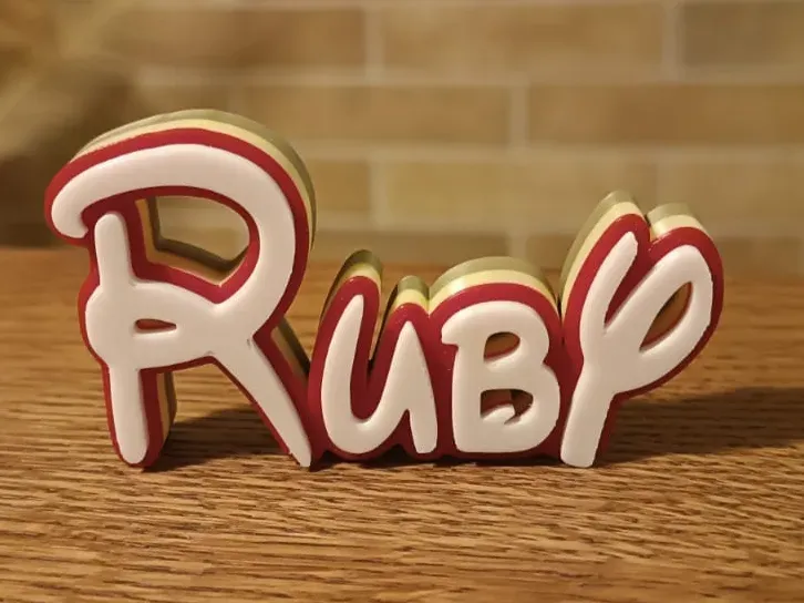 Ruby Disney ネームデコレーション
