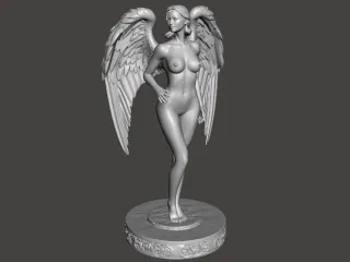 Nude Angel Sculpture 14 V2