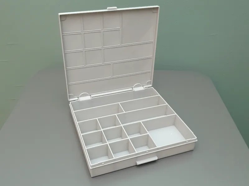 Stapelbare Sortierbox - Quadratische Edition #3