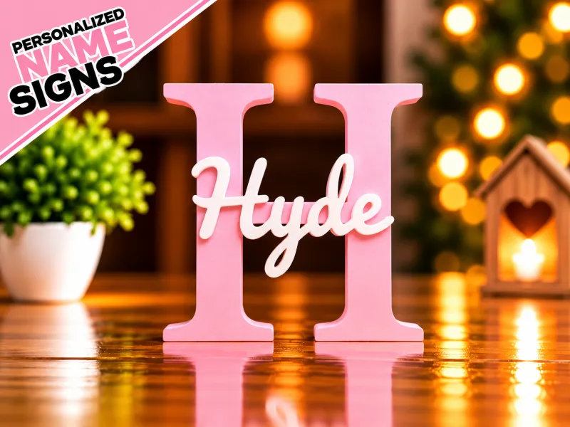 3D İsim Plakası - Hyde