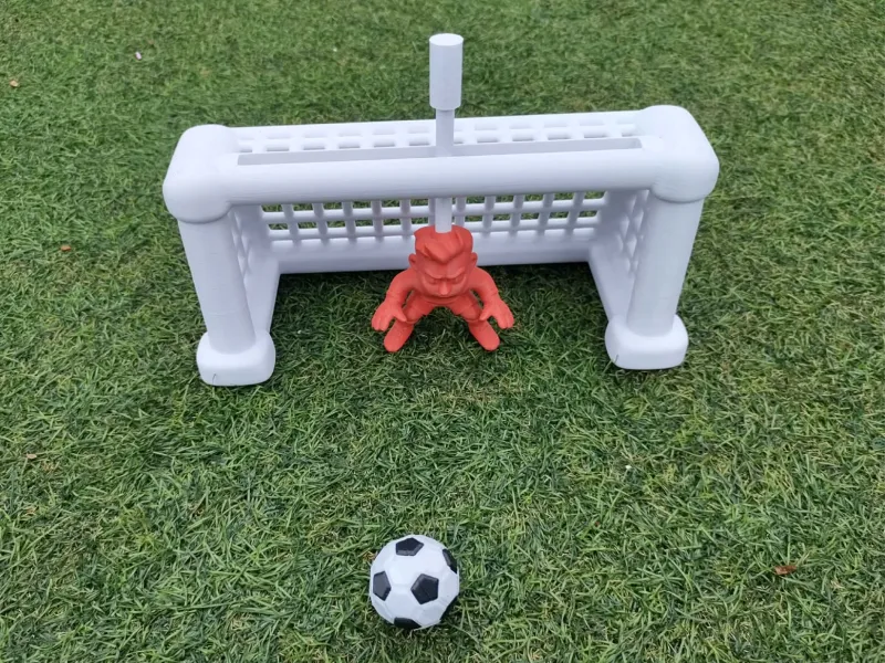 Jeu de football avec gardien coulissant - Gardien de but sur tige