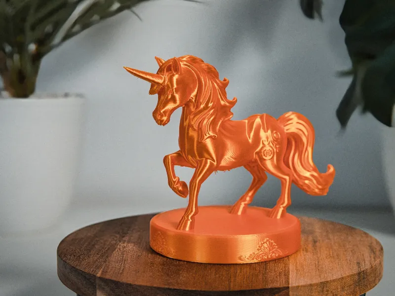 Niedliches, verziertes Einhorn