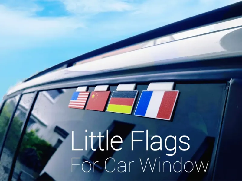 Little Flag for Car Windows
