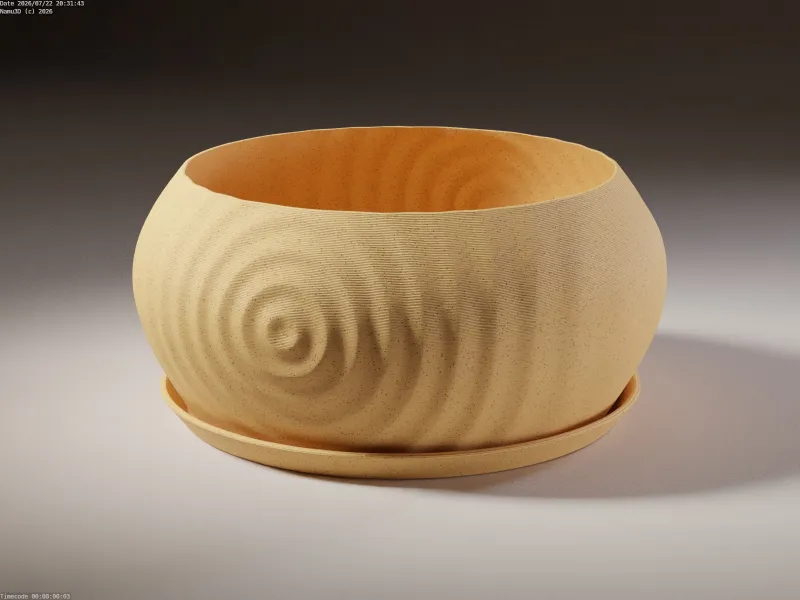 Bonsai Planter 0115 | Planter bowl with tray