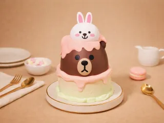 Brown Bear Cake Storage Box布朗熊蛋糕收纳盒