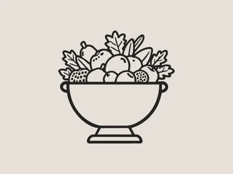 Labor Day Cornucopia 3D Print Wall Art