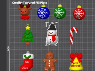 🎄✨ **PACK NAVIDEÑO ADORNOS ARBOL – 11 ADORNOS 3D EXCLUSIVO