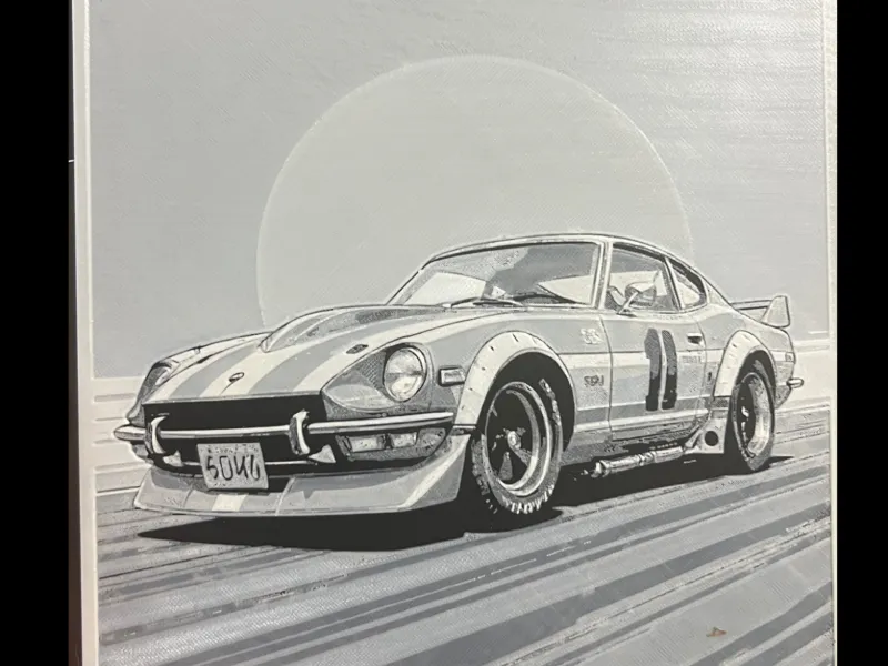 Nissan Fairlady Z (240Z) BW Hueforge 200x200