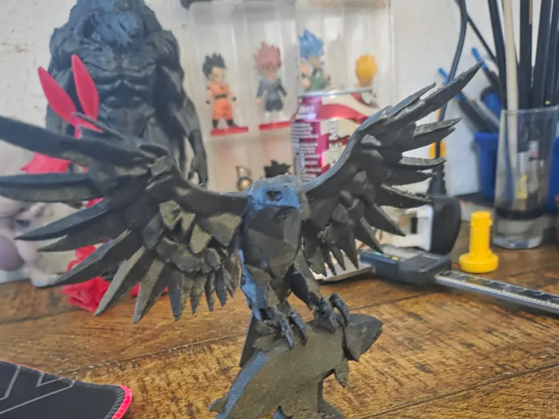 Low Poly Hawk Fishing