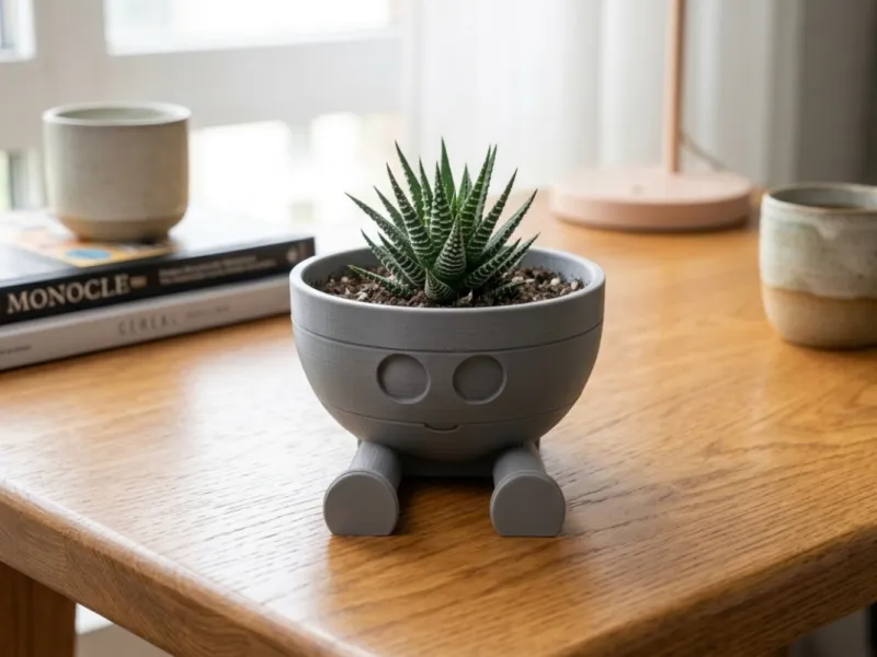 Organizador escritorio maceta linda