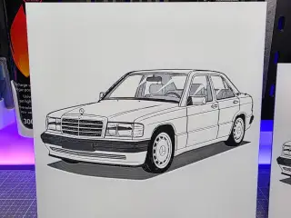 Mercedes Benz W201 - Hueforge - 3 Colors