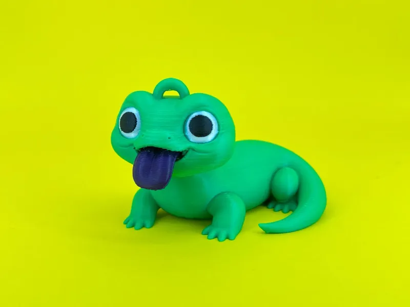 Baby lizard keychain ornament