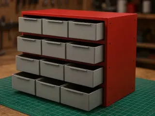 12-Drawer Storage Cabinet