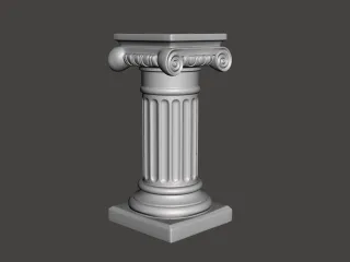 Ionic column pedestal