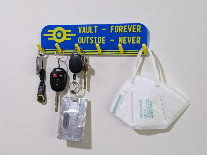 Fallout themed key hook hanger