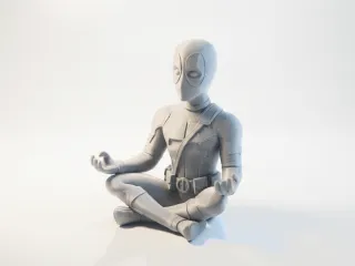 Meditating Deadpool Figurine Marvel 3D Printable