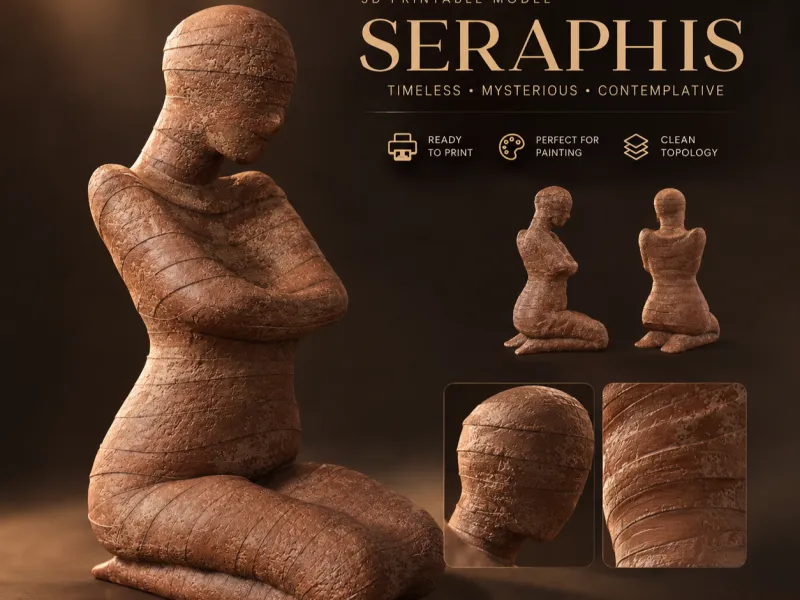 SERAPHIS — 3D Printable Wrapped Figure