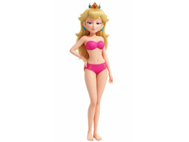 Princesa Peach en bikini