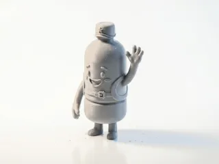 Water Guy Mascot Figurine 3D Printable