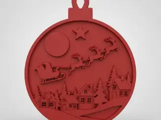 Adorno colgante navideño Santa Claus