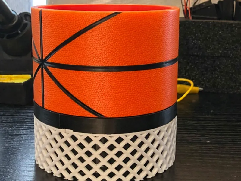 Basketball Trash Bin