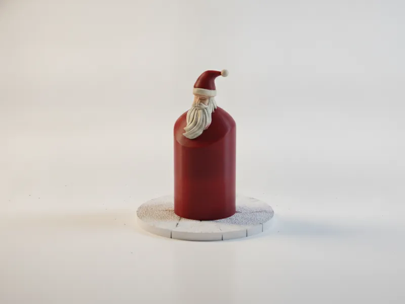 Cylinder Santa