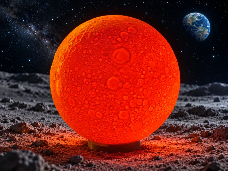 Luminária Lunar – NASA 4× Relevo
