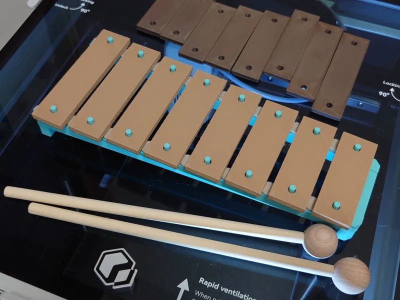 3D Printed Glockenspiel / Xylophone - Optimized for PPS