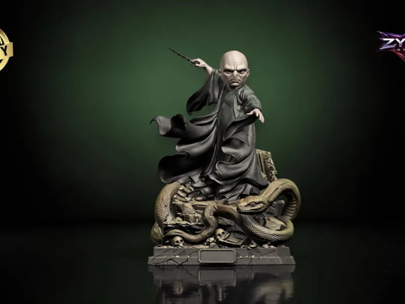 Lord Voldemort Chibi STL Harry Potter Model 3D