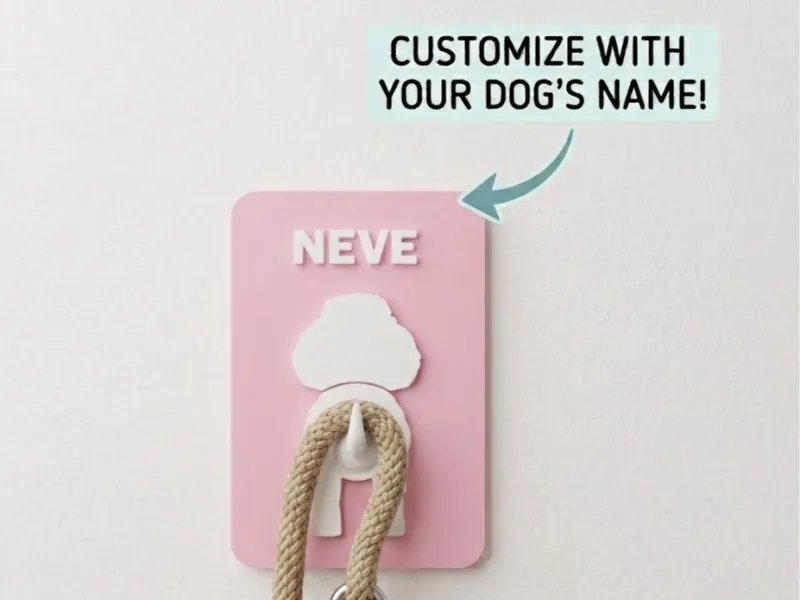 Poodle Wall Leash Hook