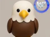 🦅 Chibi Eagle Collectible  3D Printable Model-0