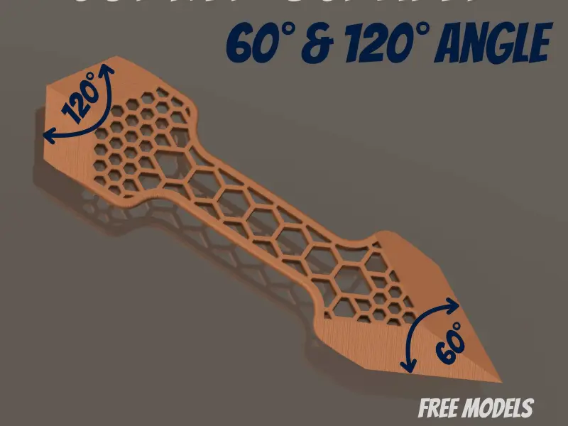 Corner Scraper — 60° & 120° angles (dual-ended)