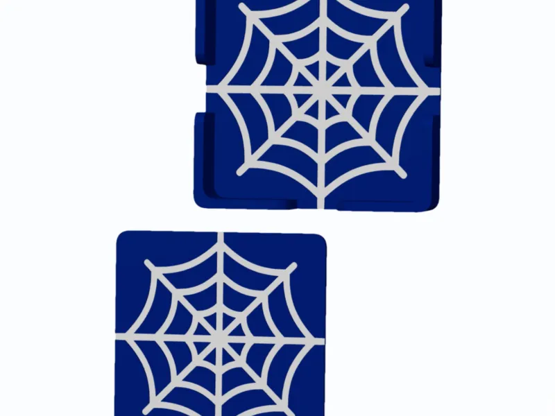 Spiderweb - Square Coasters with holder