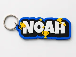 Noah's trophy-trail keychain