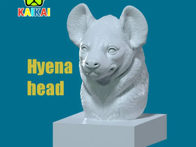 Hyena species head model - 3D print