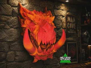 Toothy Dragon Head Wall Mount