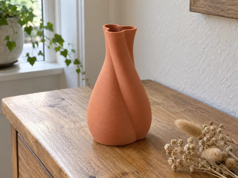 Twisted Three-Lobe Dry-Stem Vase: Stem Holder