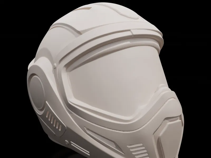 Sci-Fi Astronaut Helmet