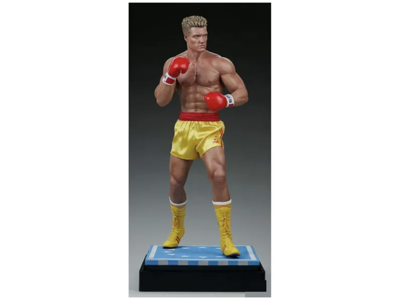 Hyperrealistic Ivan Drago Boxing Statue