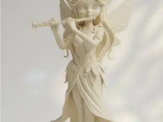 Ninfa com flauta