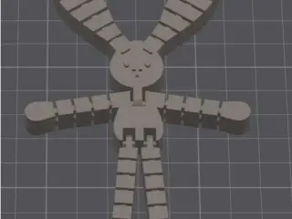 Articulated flexible rabbit
