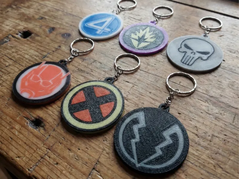 Marvel Cosmic Legends Keychain set