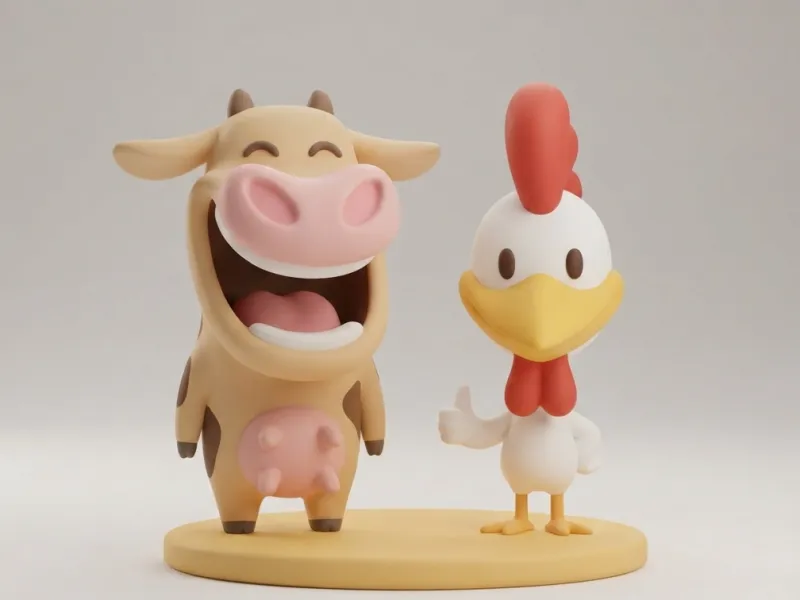 VACA Y POLLITO - DESPIECE -NOAMS