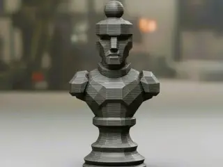 Pawn - Futuristic Robotic Chess Piece