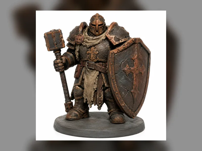 Crypt Knight Large Cracked Shield