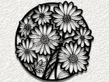 garden daisies spring flowers wall art home decor-0