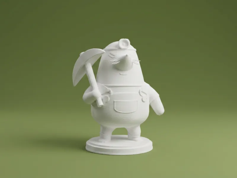 Figurine de M. Resetti d'Animal Crossing
