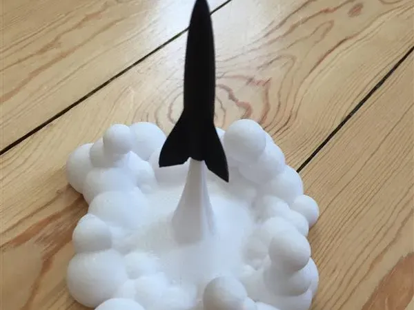 Decorative launchable rocket